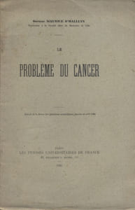 Le problème du cancer.