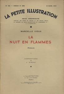 La petite illustration - Roman : La nuit en flammes. Roman en 2 fascicules.