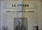 Le Figaro Supplément Littéraire N° 26. 3 pages consacrées à la présentation du livre de H.M. Stanley - Dans les ténèbres de l'Afrique.. LE FIGARO ...