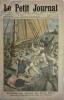 Le Petit journal - Supplément illustré N° 1302 : Douze marins français prennent un transport turc à l'abordage (Gravure en première page). Gravure en ...