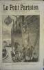 Le Petit Parisien - Supplément littéraire illustré N° 201 : Le retour du Dahomey. Arrivée d'un navire ramenant des soldats blessés ou convalescents. ...