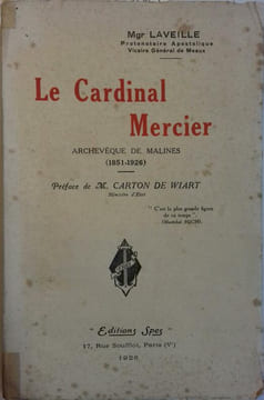 Le Cardinal Mercier, archevêque de Malines (1851-1926).. LAVEILLE (Monseigneur) 