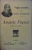 Pages choisies d'Anatole France.. FRANCE Anatole 