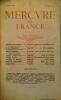 Mercure de France N° 1087. Pierre Mac Orlan - Chamisso - Emile Henriot - Pierre Schneider - Suzan Allen .... MERCURE DE FRANCE 