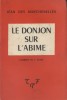 Le donjon sur l'abîme. Comédie en 5 actes.. DES MARCHENELLES Jean 