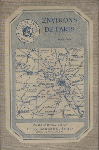 Carte des environs de Paris : Sud-Ouest. Carte au 1/50000.. TOURING-CLUB de FRANCE 