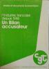 L'industrie française depuis 1958. Un bilan accusateur.. C.G.T. 