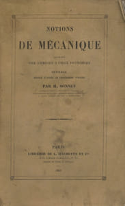 Notions de mécanique exigées pour l'admission à l'Ecole Polytechnique.