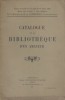 Catalogue de la bibliothèque d'un amateur.. CATALOGUE DE VENTE 