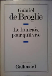 Le français pour qu'il vive.