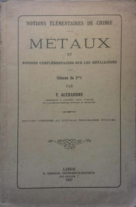Métaux et notions complémentaires sur les métalloïdes.