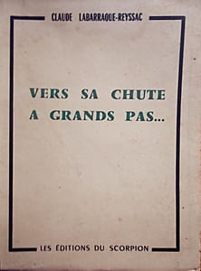 Vers sa chute à grands pas ...