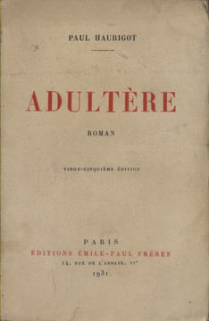 Adultère.. HAURIGOT Paul