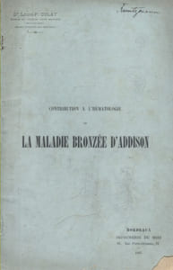 Contribution à l'hématologie de la maladie bronzée d'Addison.
