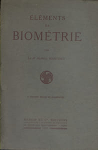 Eléments de biométrie.