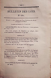 Bulletin des lois. Contient la loi relative aux frais d'entretien des routes stratégiques de l'Ouest et l'autorisation d'établir un pont sur la Boutonne à Carillon (Charente-inférieure).