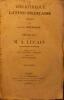 Pharsale. tome premier seul.. LUCAIN M.-A. 