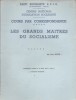 Cours par correspondance du centre national d'éducation socialiste : Les grands maîtres du socialisme. Bracke.. TEXCIER Jean 