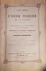 Coup d'oeil sur l'avenir financier de la France. L'amortissement de la dette publique par voie de compensation et proposition d'un emprunt temporaire pour effacer les derniers vestiges de l'invasion.