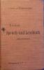 Erstes Sprach und Lesebuch. Lectures allemandes. Classes de sixième et de cinquième.. CLARAC E. - WINTZWEILLER E. 