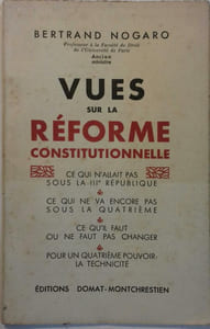 Vues sur la réforme constitutionnelle.
