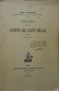 Etudes sur la queste del Saint Graal attribuée à Gautier Map.