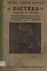 Dictées, lectures et devoirs. Certificat d'études, bourses. Enseignement primaire supérieur. Livre du maître.. BERGER V. 