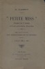 "Petite Miss". Drame en 3 actes pour jeunes filles.. NASSOY H. 