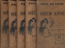 Soeur Anne. En 5 volumes.. KOCK Paul de Illustrations de Wely.