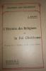 L'histoire des religions et la foi chrétienne. A propos de l'Orpheus de M. Salomon Reinach.. BRICOUT J. 