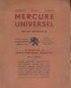 Mercure universel. Revue mensuelle. Hommage à Marc-George Mallet, poète et esthéticien.. MERCURE UNIVERSEL Portrait de l'auteur par Louis Sainturier.
