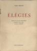 Elégies. (Poèmes).. BENOIT Jean 