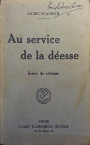 Au service de la Déesse. Essais de critique.