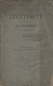La légitimité et le progrès. Par un économiste.