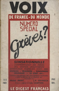 Grèves ? Sensationnelle confrontation des thèses des grands mouvements syndicaux français.