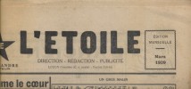 Journal de l'Etoile. Gazette du foyer des provinces de l'Ouest. Mars 1939. Mensuel dirigé par Albert Flandre, publié à Luçon (Vendée) par la chaîne ...