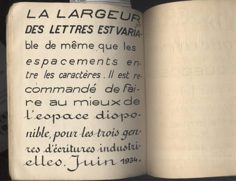 Cahier d'écriture, procédé Deloffre. Ecritures industrielles. Ronde, batârde, bâton.. DELOFFRE Maurice