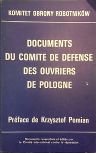 Documents du comité de défense des ouvriers de Pologne.