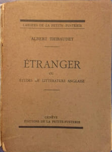 Etranger ou études de littérature anglaise.