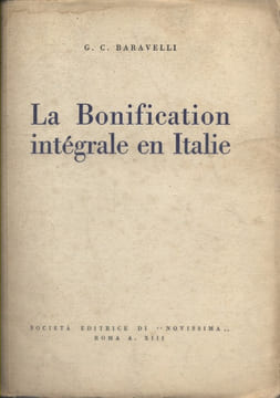 La bonification intégrale en Italie.. BARAVELLI G.C.