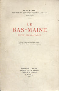 Le Bas-Maine. Etude géographique.