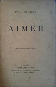 Aimer. Pièce en trois actes.