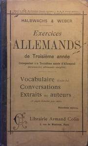 Exercices allemands de troisième année. Correspondant à la troisième année d'allemand.