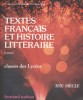 Textes français et histoire littéraire. XIX e siècle.. RINCE D. - HORVILLE R. - PAGES A. 