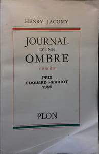 Journal d'une ombre. Roman.