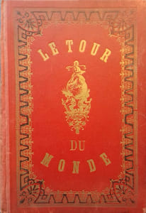 Dépliant : 21 pages de gravures en noir et blanc représentant des monuments et paysages du monde entier sous forme d'une planche dépliante.