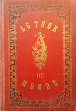 Dépliant : 21 pages de gravures en noir et blanc représentant des monuments et paysages du monde entier sous forme d'une planche dépliante.. LE TOUR ...