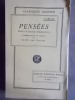 Pensées. Textes de l'édition Brunschvicg.. PASCAL 