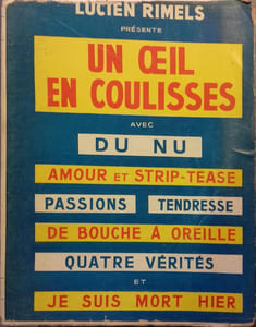 Un oeil en coulisses.