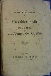 Un cahier inédit du journal d'Eugénie de Guérin.